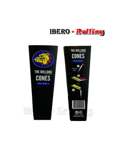 cono bulldog king 3 conos 110mm -caja 30 uni