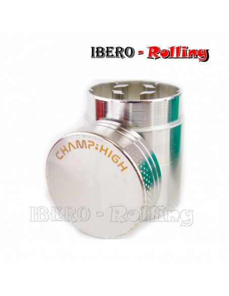 grinder plateado 30mm 4 partes - caja 3 uni