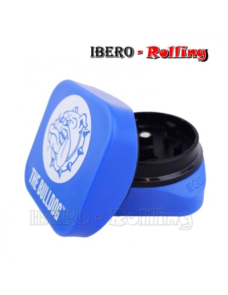 grinder bulldog plastico azul