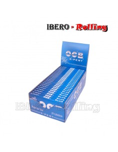 PAPEL OCB AZUL DOBLE 100 70MM - CAJA 25 UNI 2