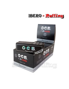 PAPEL OCB NEGRO 50 78MM + TIPS - CAJA 24 UNI 2